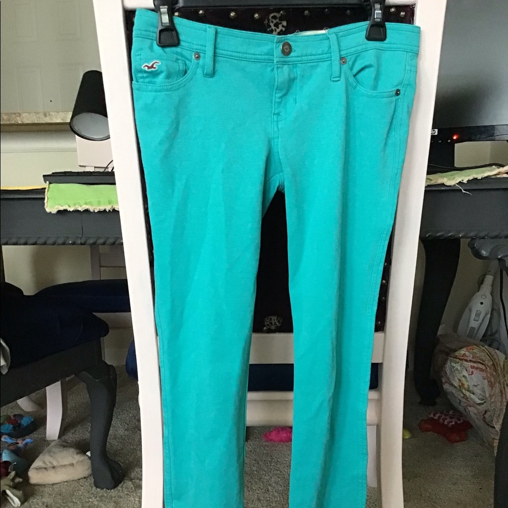 Size 3 Hollister blue skinny jeans